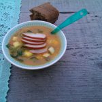 Op Mix Erf - Hemels gerechten - Wendy Phaff - groentesoep als maaltijd met gerookte kipfilet